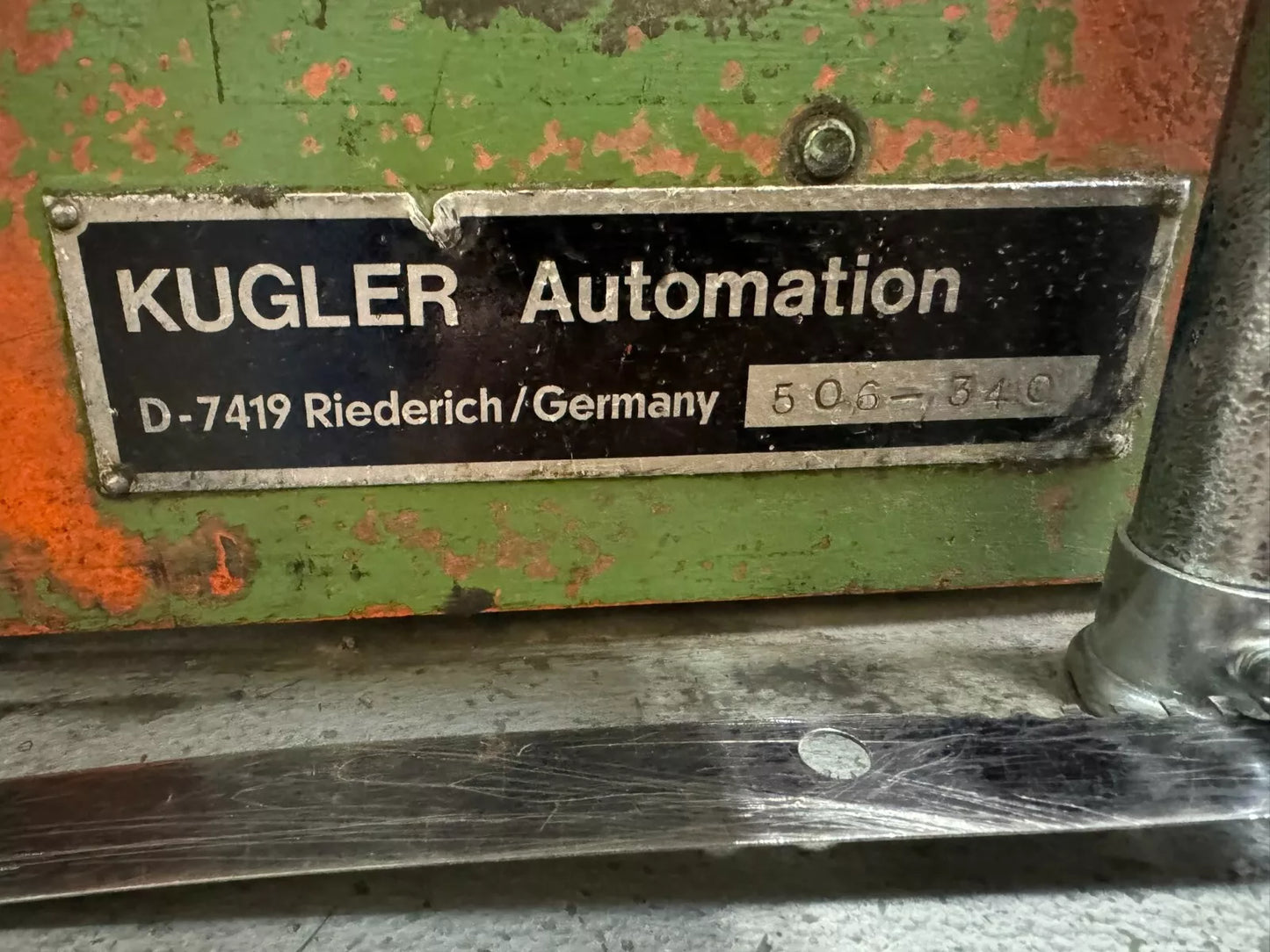 Kugler Model 506-340 14" High Volume Bindery Printing Paper Punch