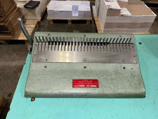 GBC comb binder bookbinding machine model# T1BC2 good working condition