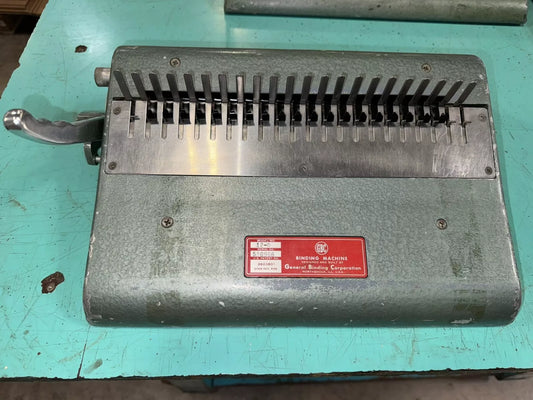 GBC comb binder bookbinding machine model# 12D good working condition
