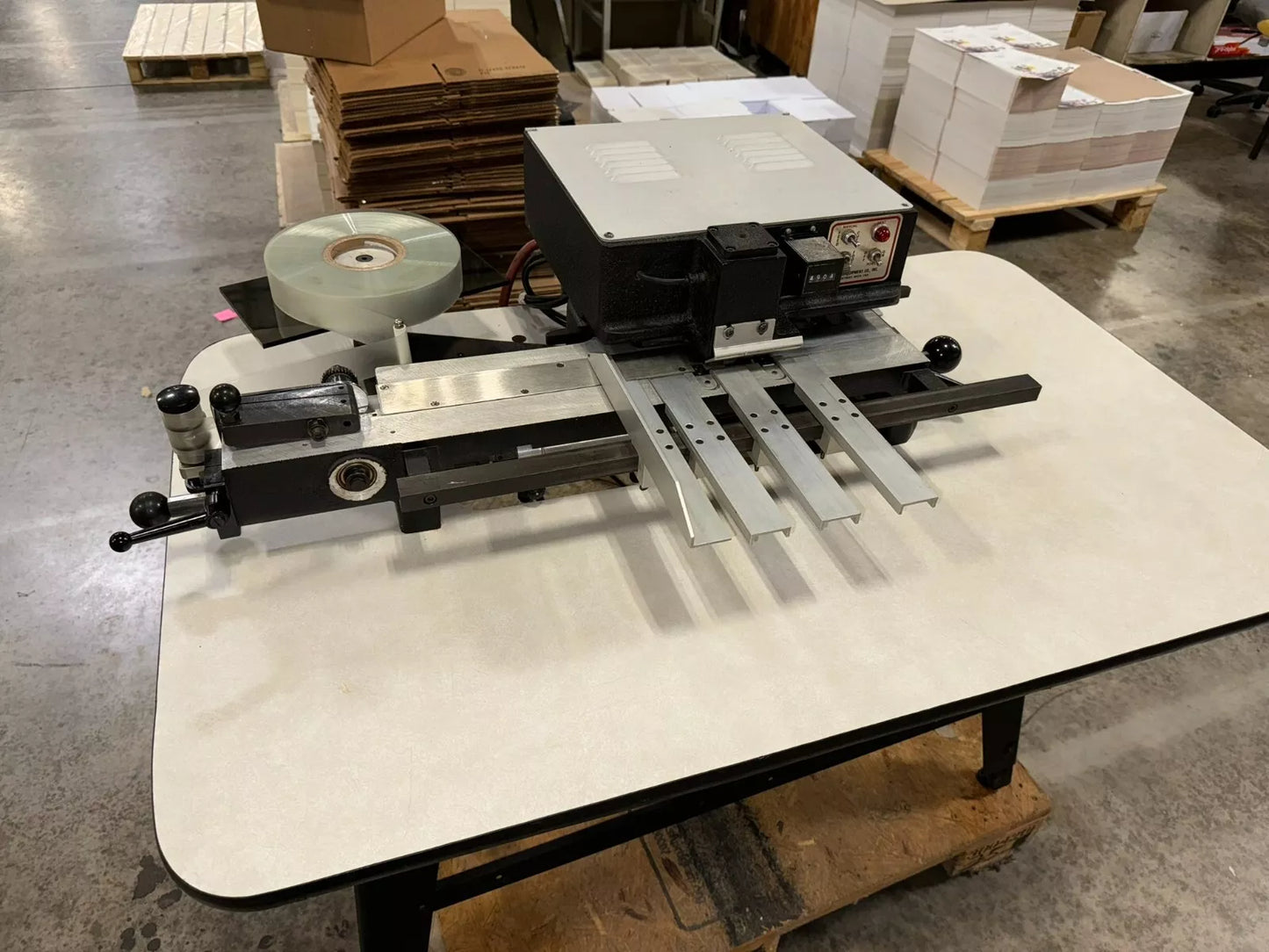 Scott Equipment 1800 Mylar Reinforcer Index Tab Machine