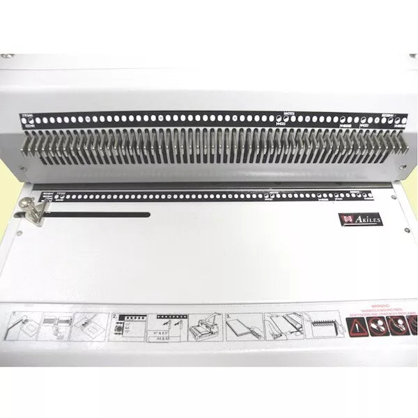Akiles CoilMac-ECI Manual Coil Round Hole Punch with HD Electric Coil Inserter